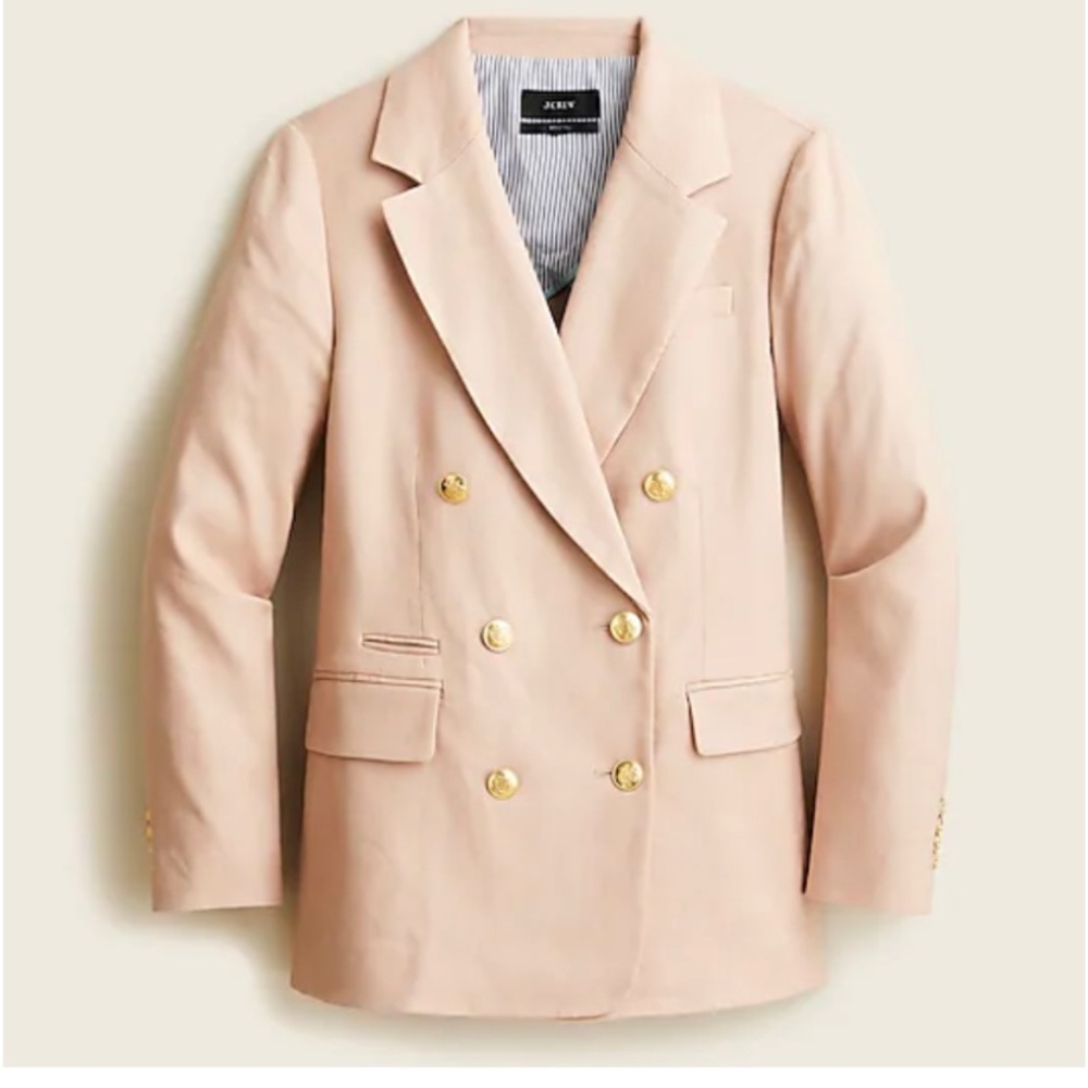 Jcrew Bristol Linen Blazer